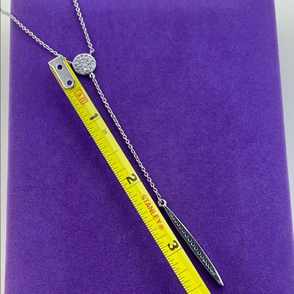 💛 Elegant 18k White Gold Plated Crystal Necklace - Picture 6 of 6